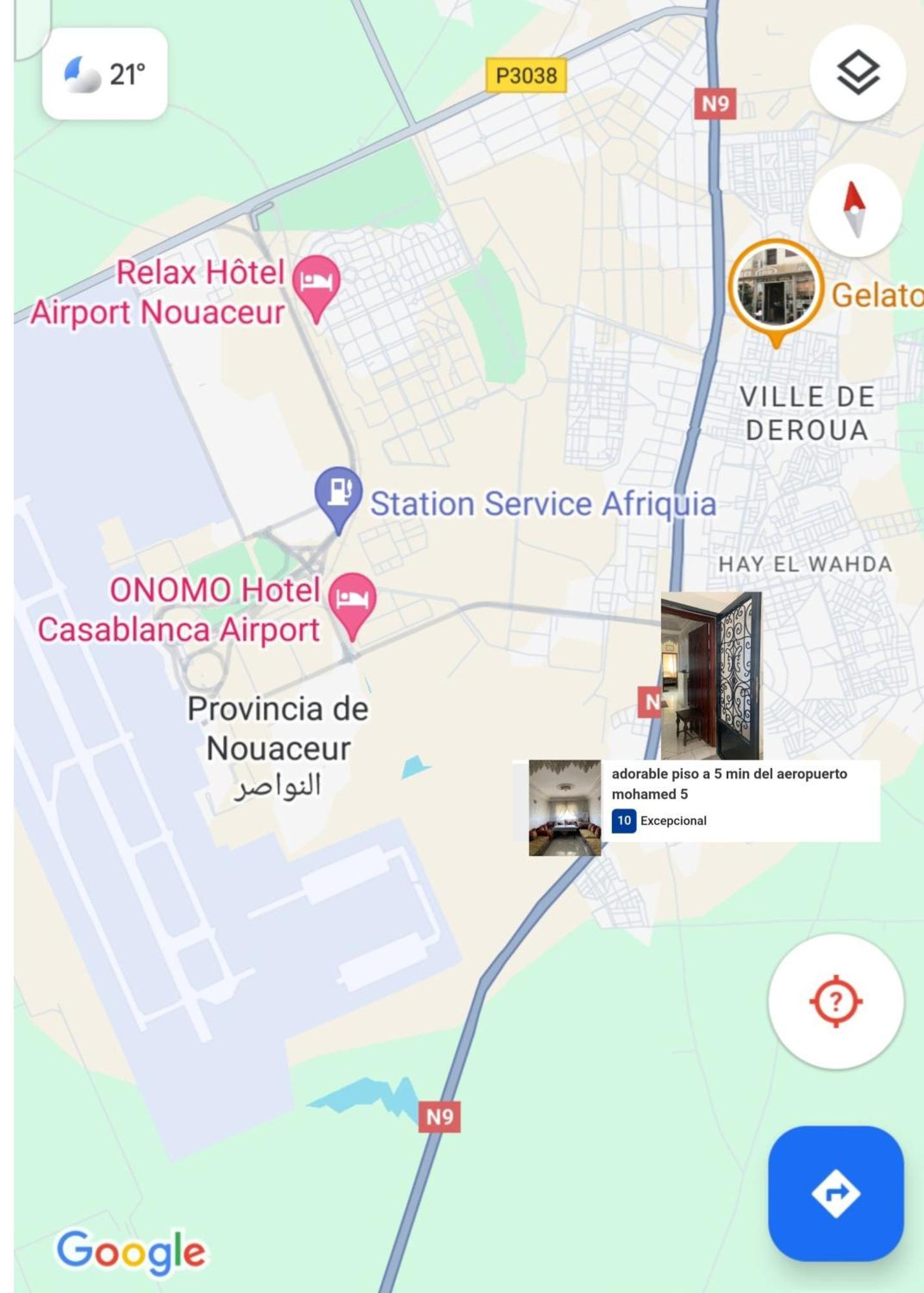 Adorable Apartamento A 8 Min Del Aeropuerto De Casablanca,Wifi Ultra Rapido Y Parking Gratis Derroua المظهر الخارجي الصورة